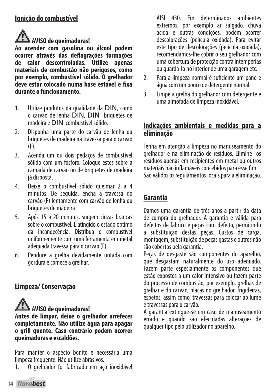 Florabest 1238L3 User Manual | Page 14 / 22