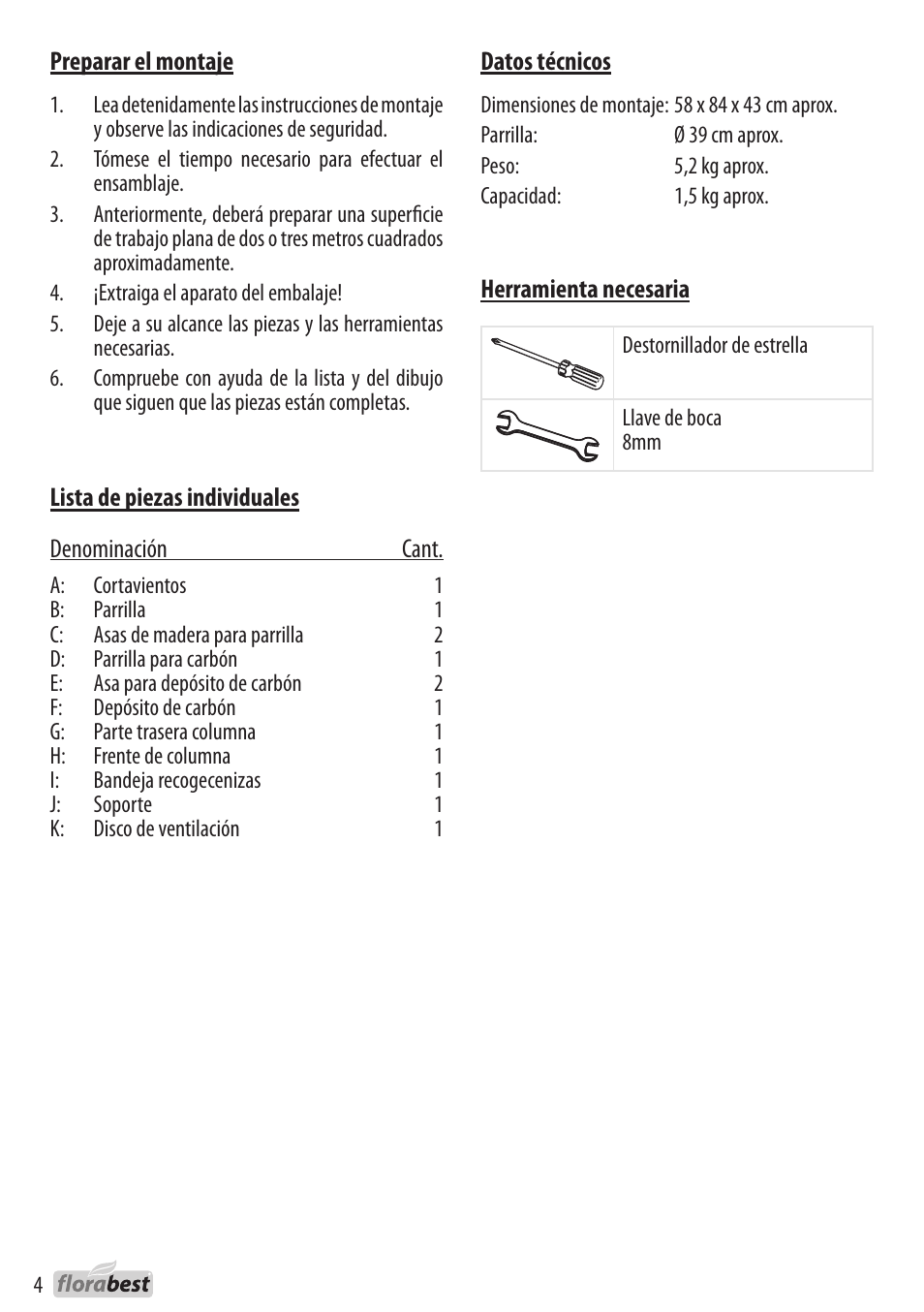 Florabest 1238L3 User Manual | Page 4 / 22