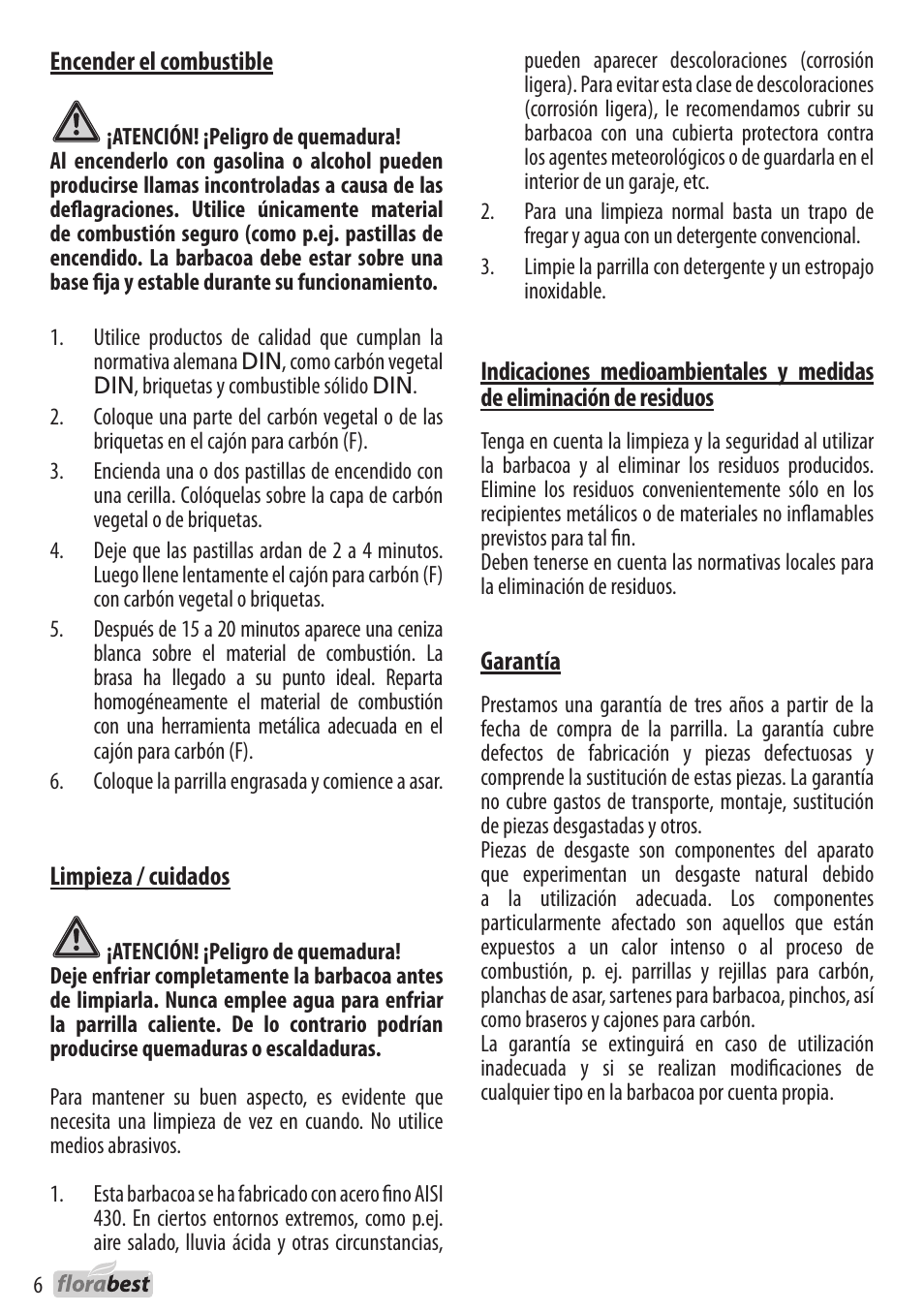 Florabest 1238L3 User Manual | Page 6 / 22