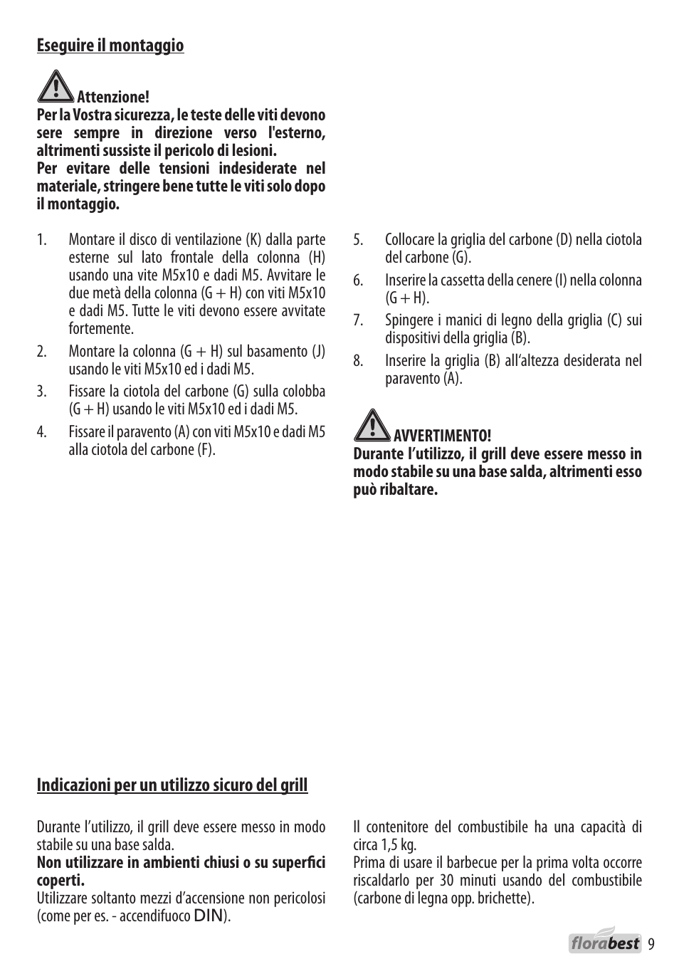 Florabest 1238L3 User Manual | Page 9 / 22