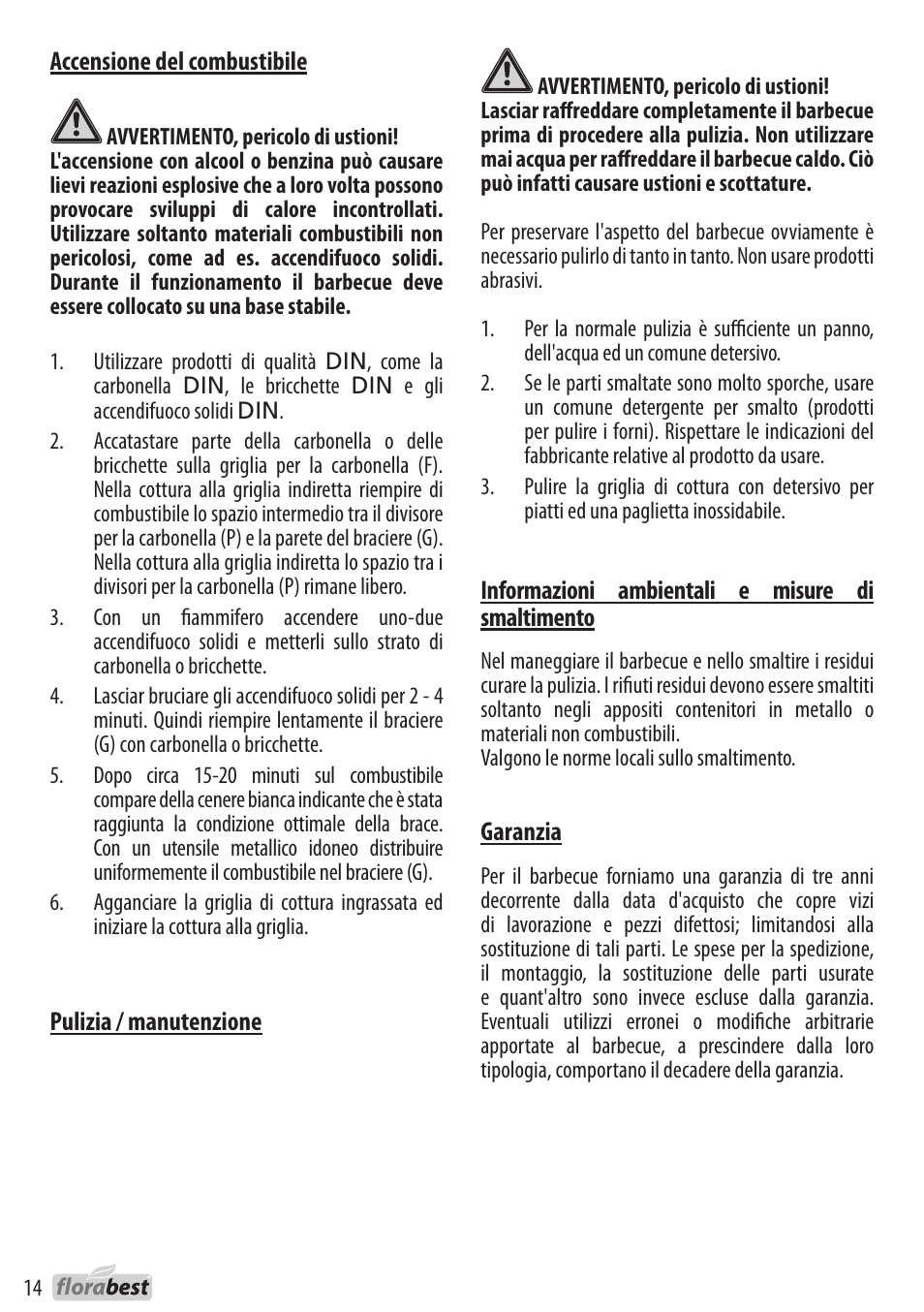 Florabest 1226L7 User Manual | Page 14 / 32