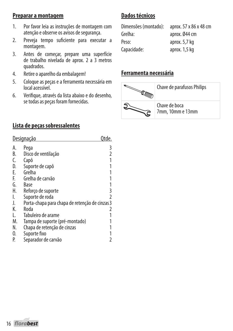 Florabest 1226L7 User Manual | Page 16 / 32