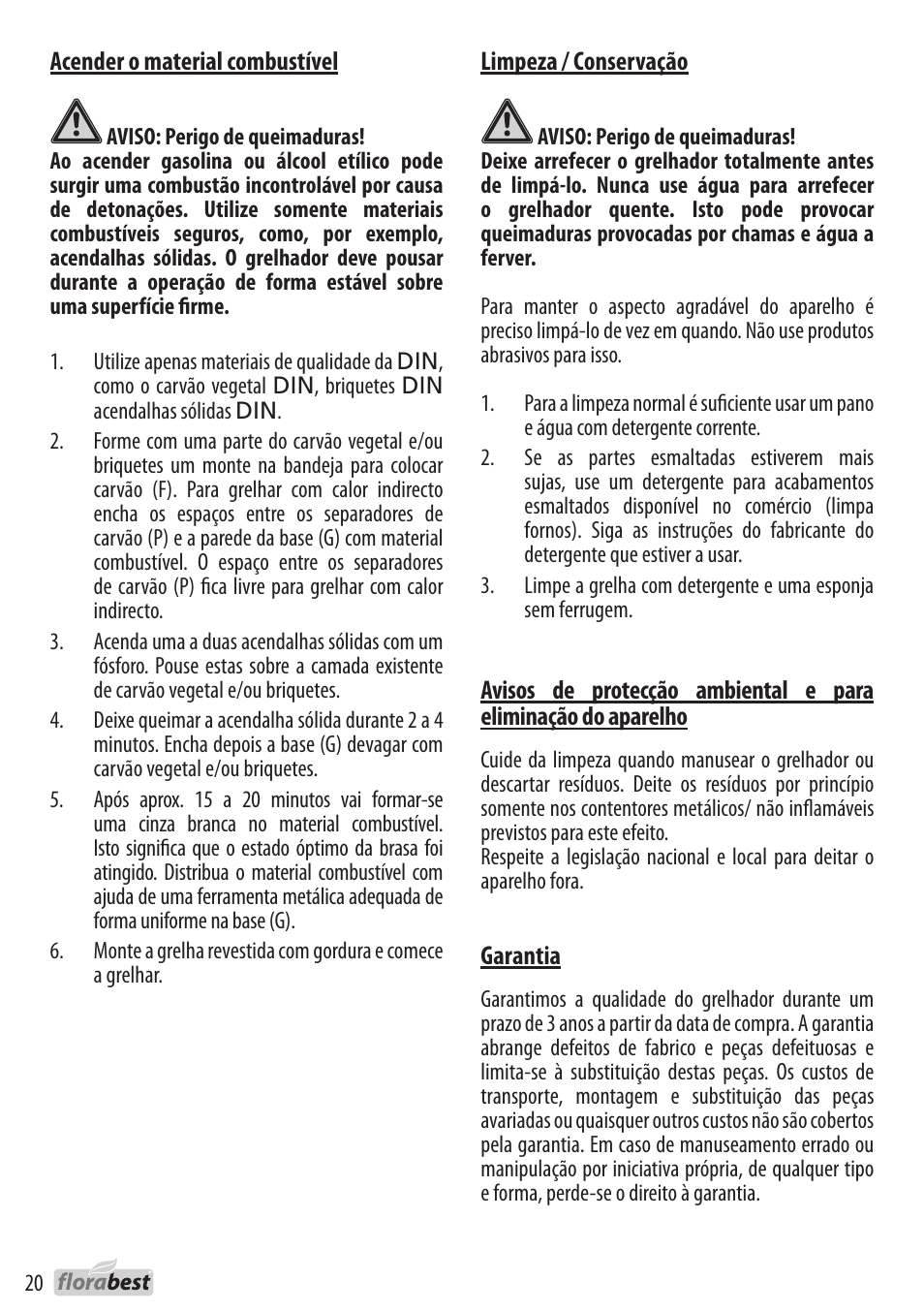 Florabest 1226L7 User Manual | Page 20 / 32