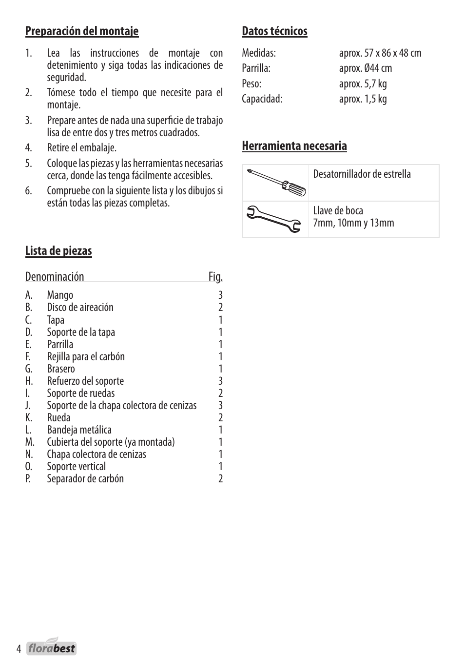 Florabest 1226L7 User Manual | Page 4 / 32