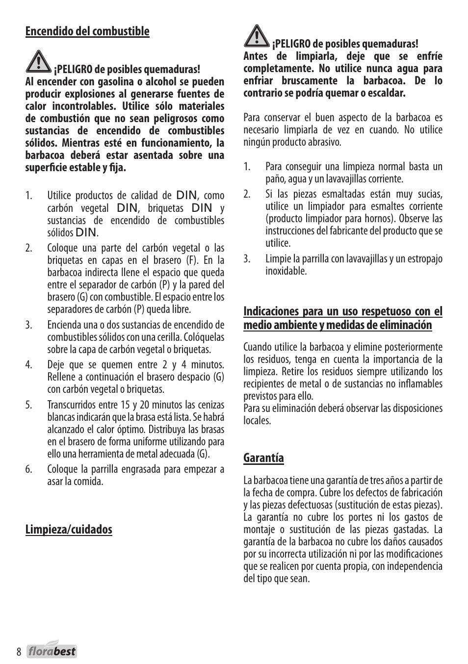 Florabest 1226L7 User Manual | Page 8 / 32