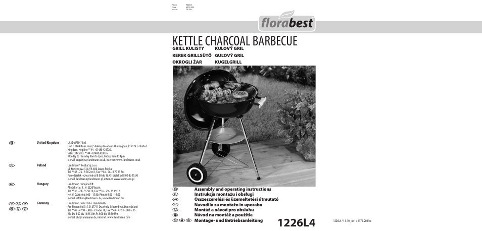 Florabest 1226L7 User Manual | 44 pages