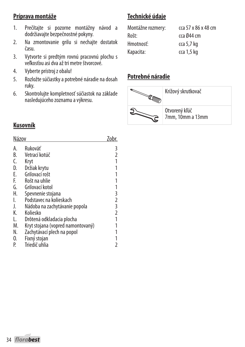 Florabest 1226L7 User Manual | Page 34 / 44