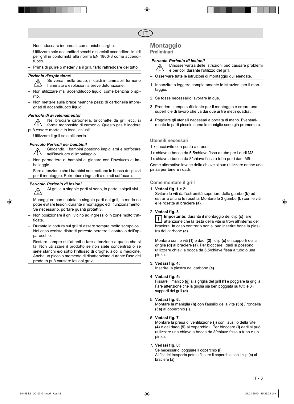 Montaggio | Florabest HC-91458 User Manual | Page 11 / 32