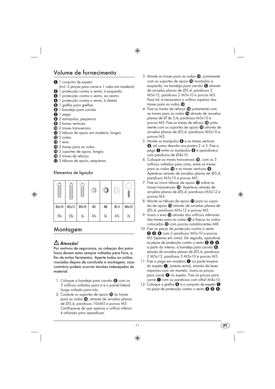 Volume de fornecimento, Montagem, Atenção | Florabest KH 4236 User Manual | Page 13 / 23
