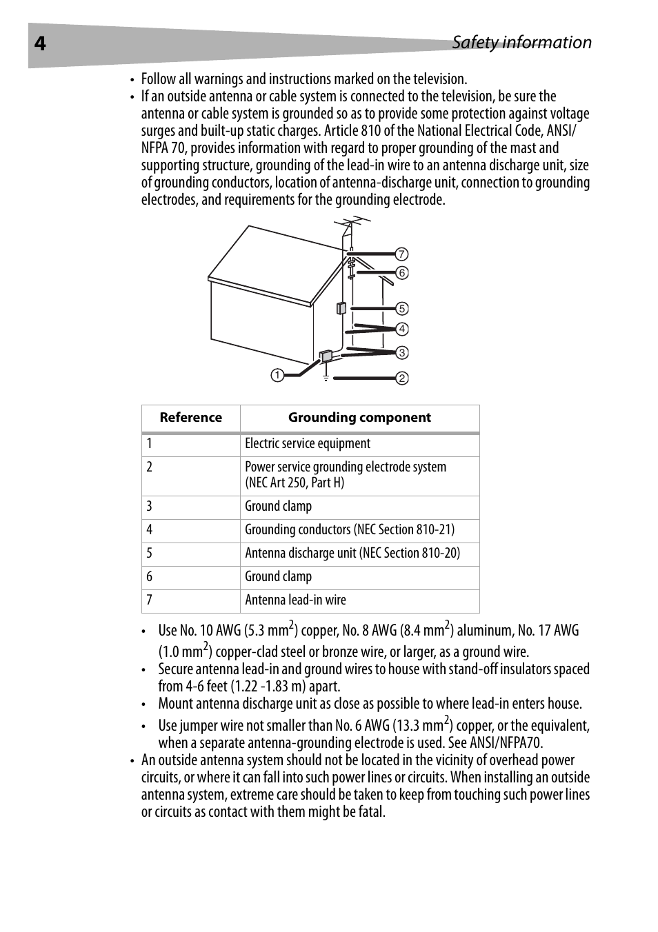 Safety information | Dynex DX-R20TV User Manual | Page 4 / 142