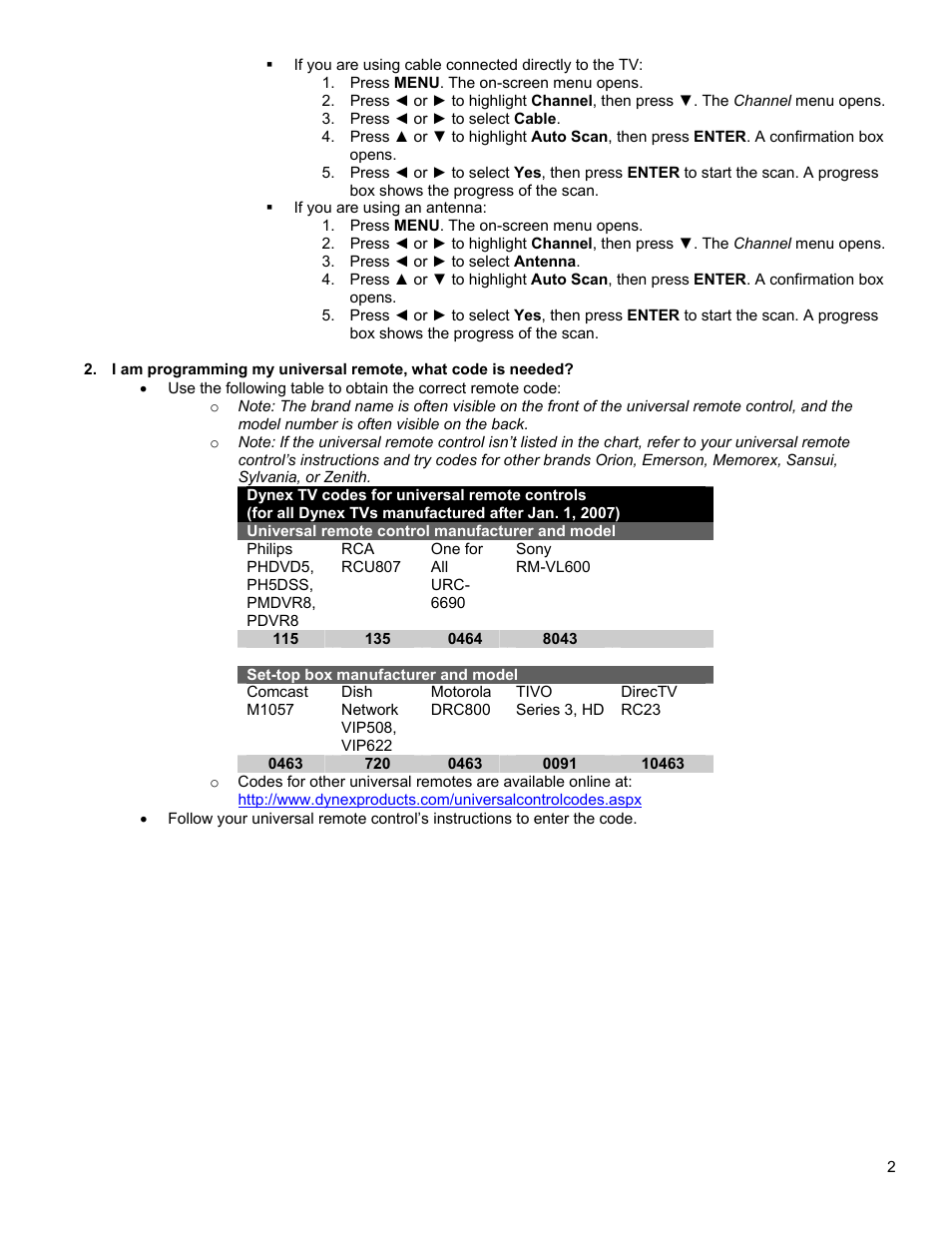 Dynex DX-26L150A11 User Manual | Page 2 / 8