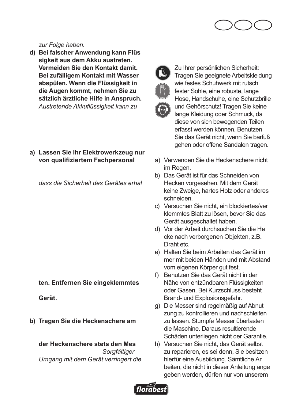 De at ch | Florabest FAH 18 A User Manual | Page 103 / 118