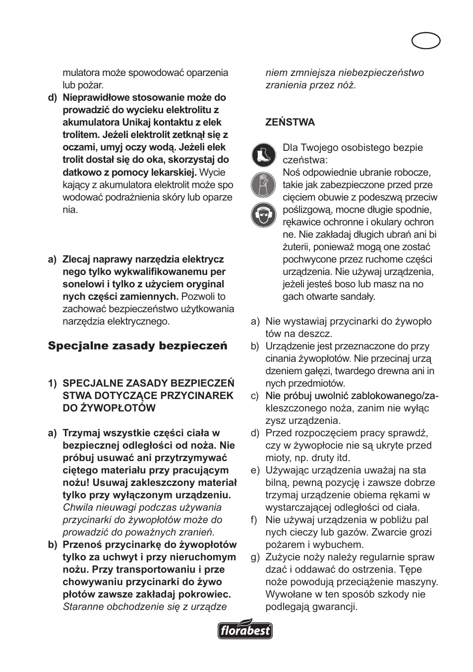 Florabest FAH 18 A User Manual | Page 21 / 118