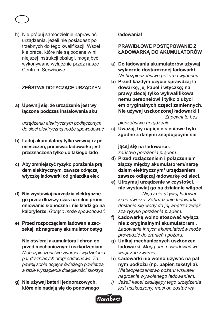 Florabest FAH 18 A User Manual | Page 22 / 118