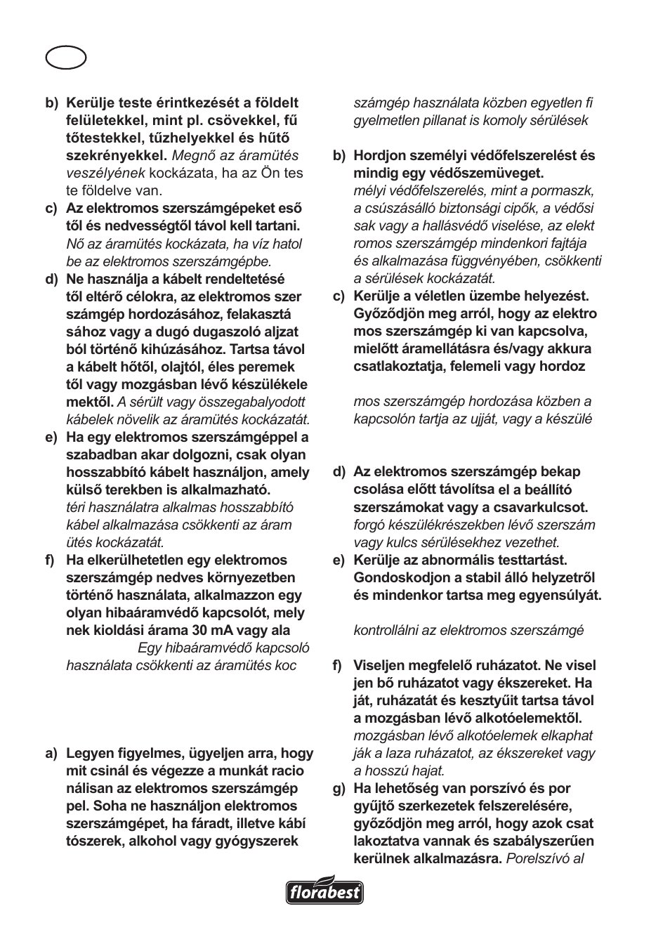 Florabest FAH 18 A User Manual | Page 34 / 118