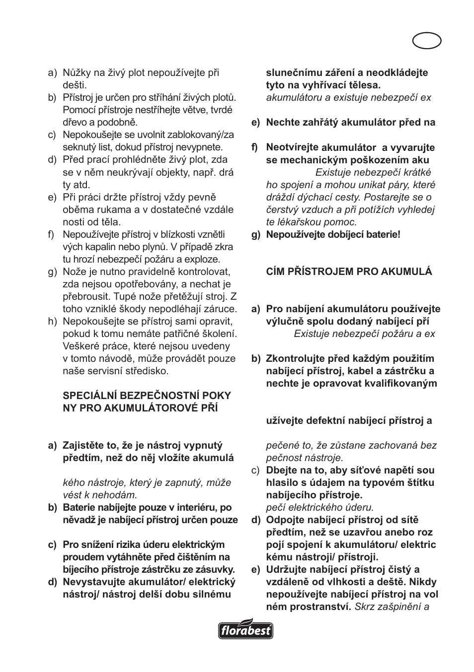 Florabest FAH 18 A User Manual | Page 63 / 118