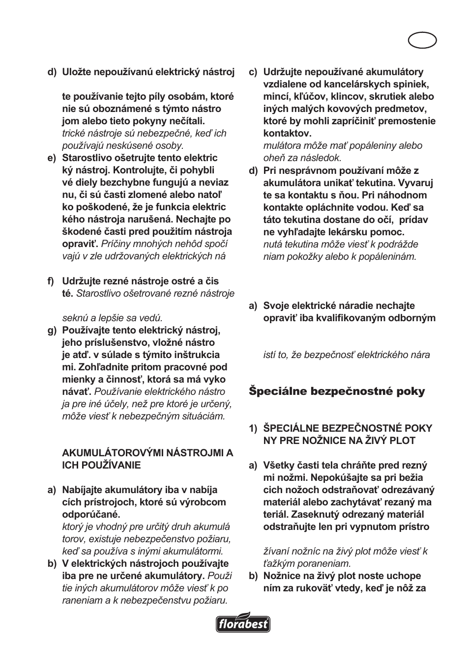 Florabest FAH 18 A User Manual | Page 75 / 118