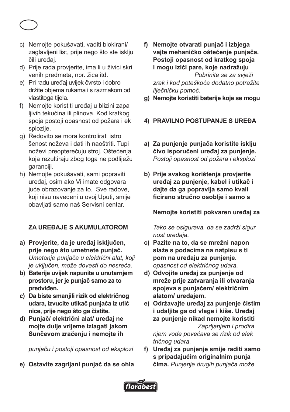 Florabest FAH 18 A User Manual | Page 90 / 118