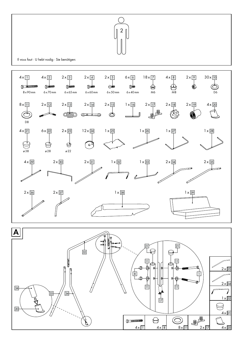 Florabest Garden Swing User Manual | Page 4 / 19