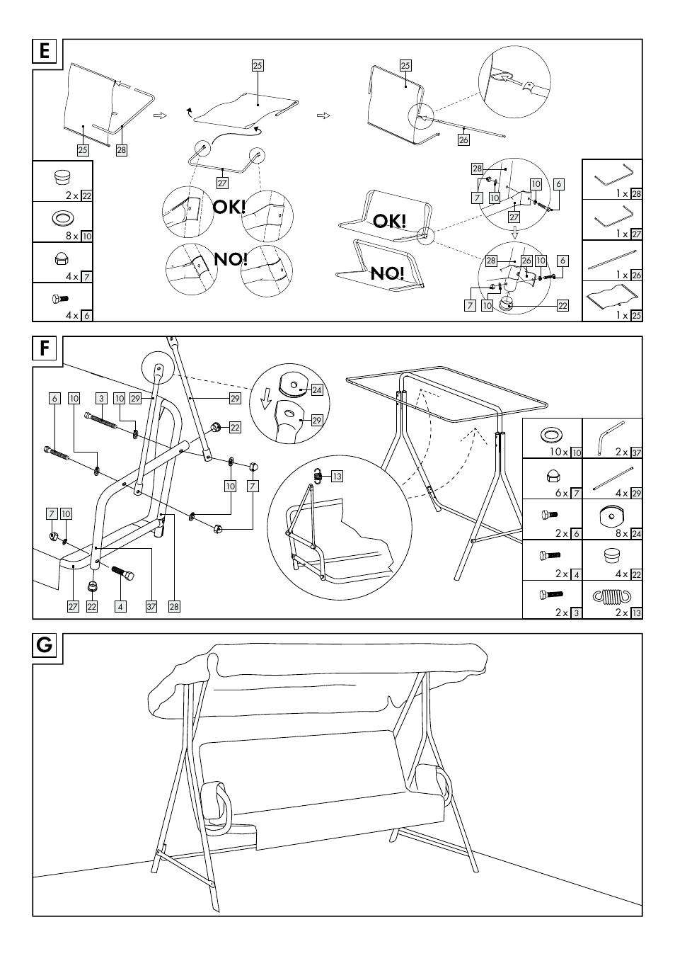 Florabest Garden Swing User Manual | Page 6 / 31