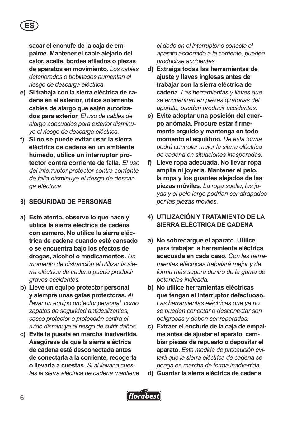 Florabest FGS 10 A1 User Manual | Page 6 / 78