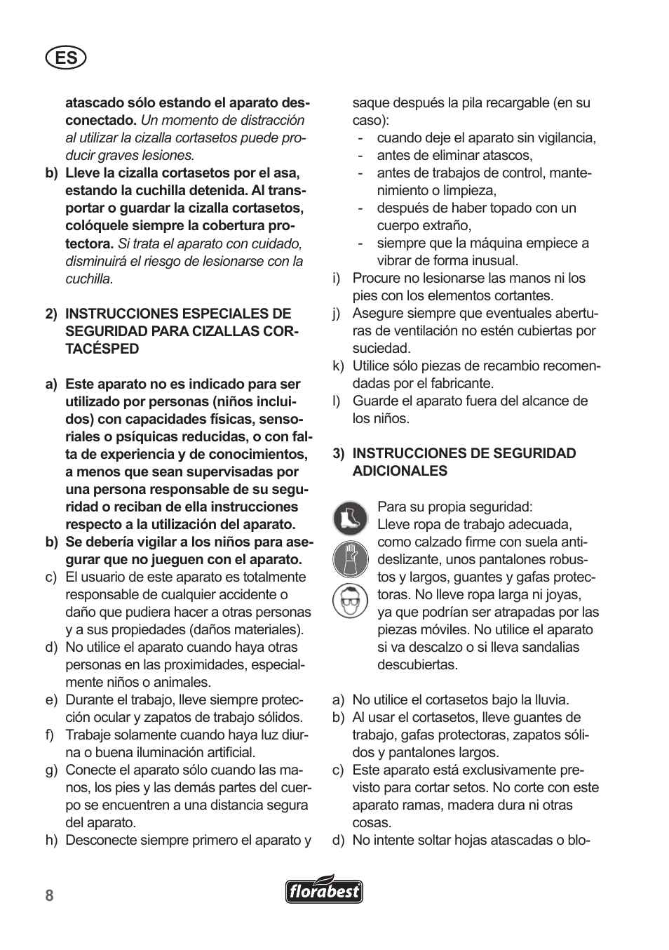 Florabest FGS 10 A1 User Manual | Page 8 / 78