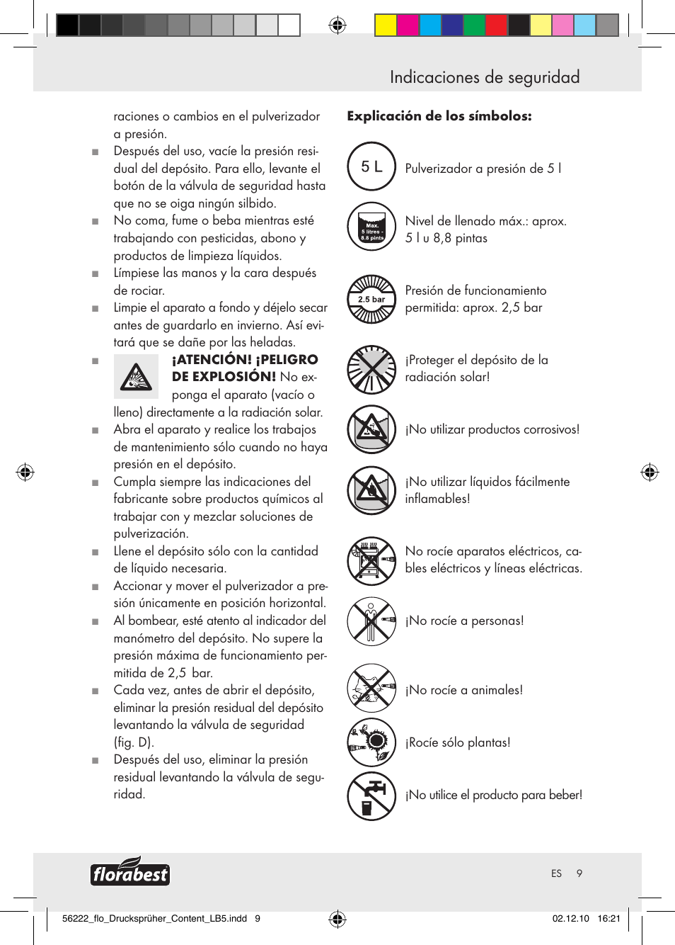 Indicaciones de seguridad | Florabest Z30597 User Manual | Page 7 / 39