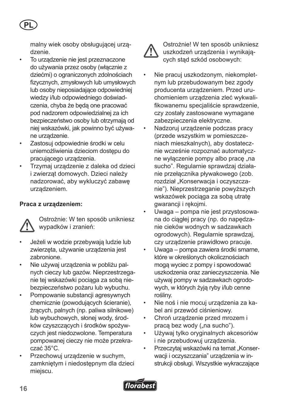 Florabest FRP 350 B1 User Manual | Page 16 / 90