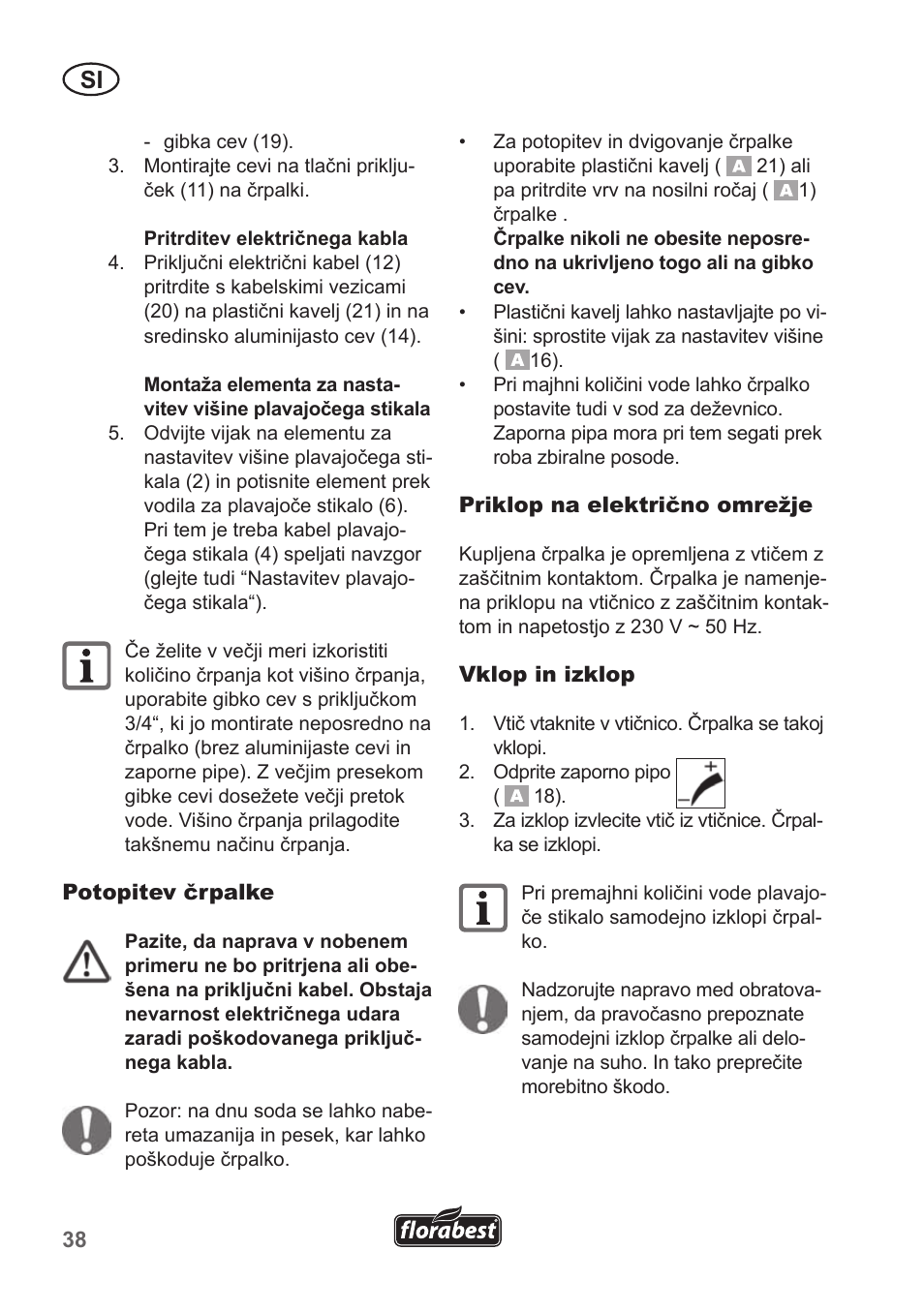 Florabest FRP 350 B1 User Manual | Page 38 / 90