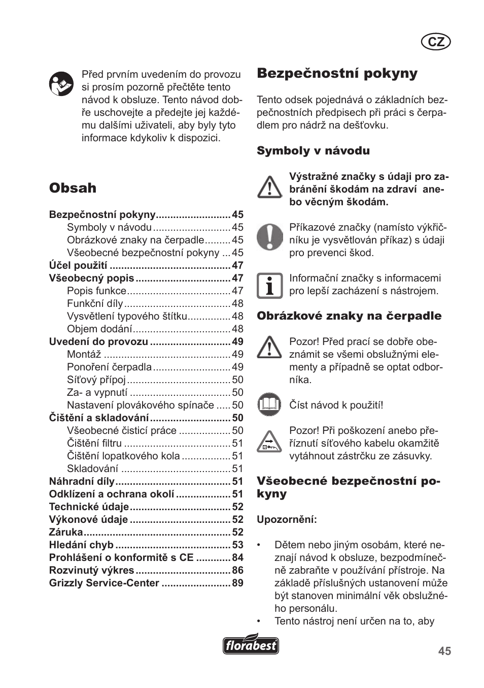 Florabest FRP 350 B1 User Manual | Page 45 / 90