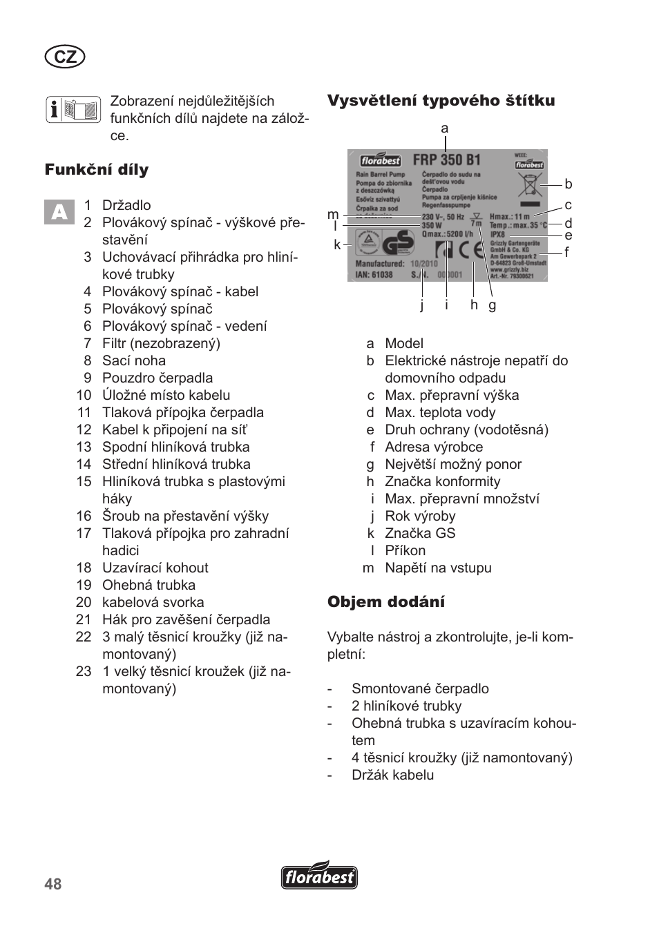 Florabest FRP 350 B1 User Manual | Page 48 / 90