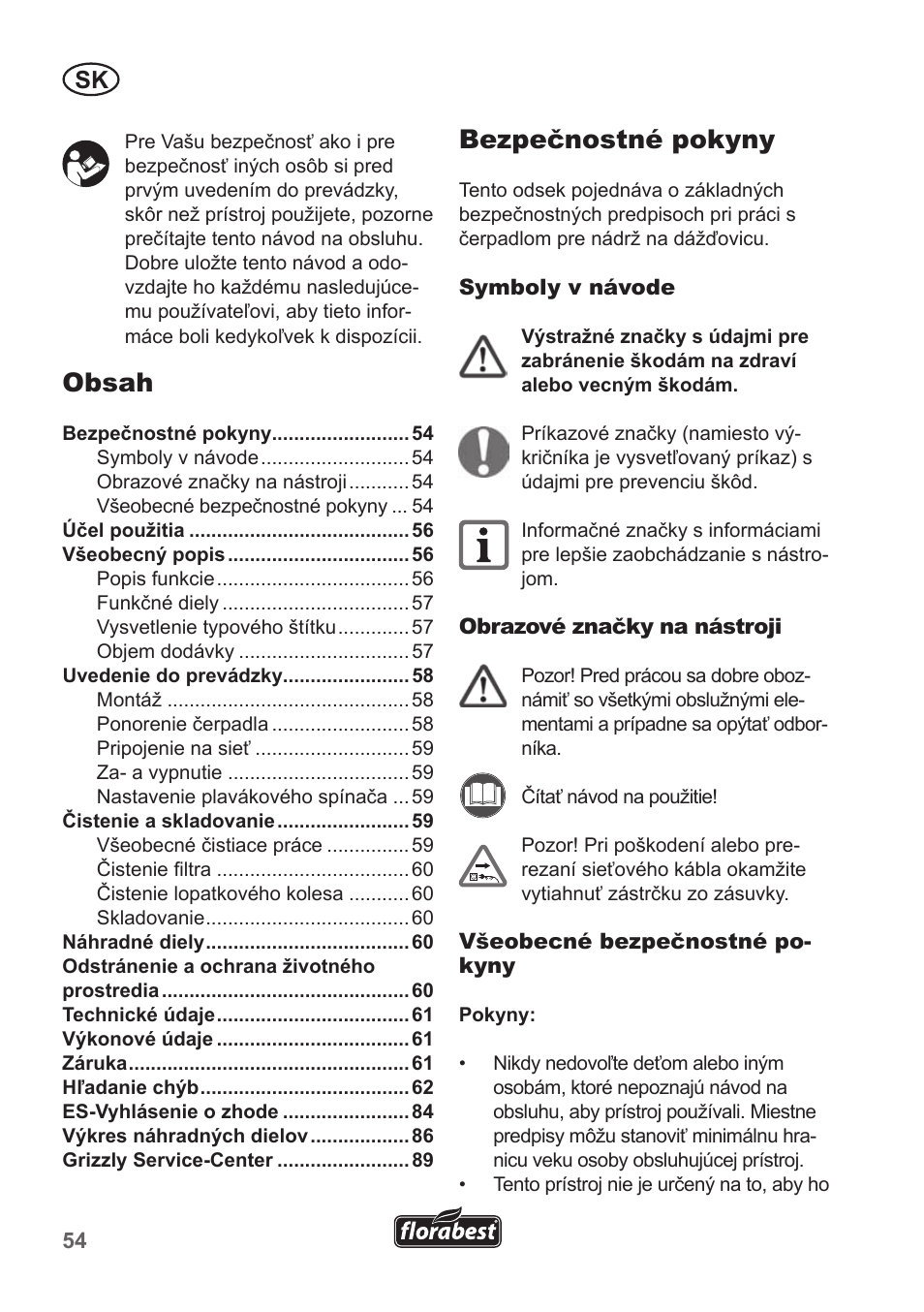 Florabest FRP 350 B1 User Manual | Page 54 / 90