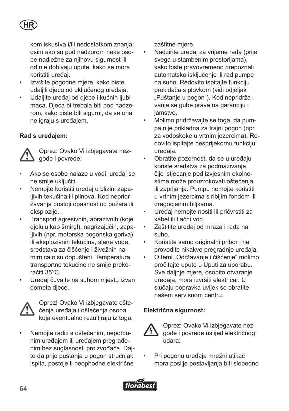 Florabest FRP 350 B1 User Manual | Page 64 / 90