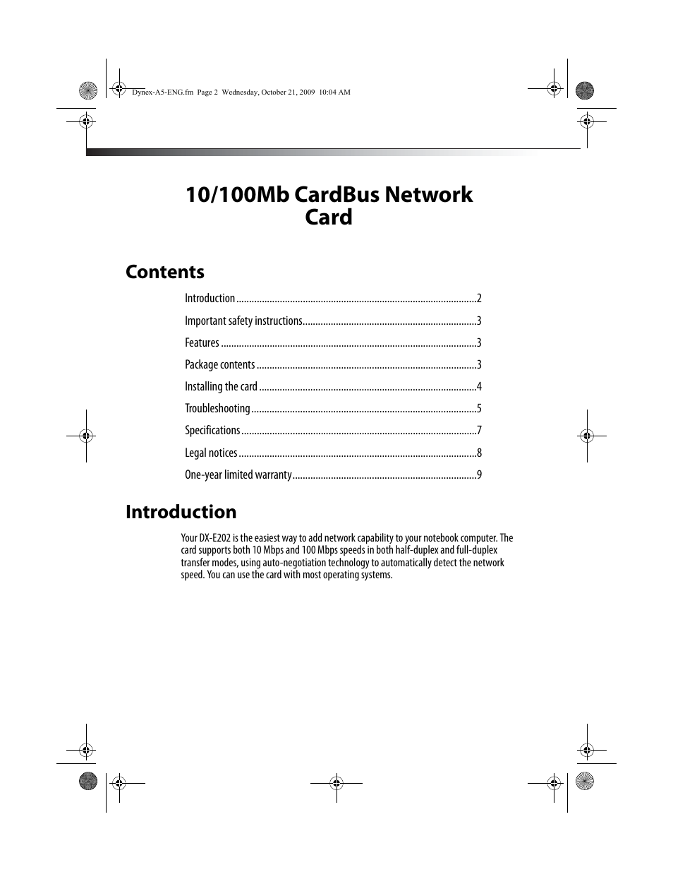 Dynex DX-E202 User Manual | Page 2 / 12
