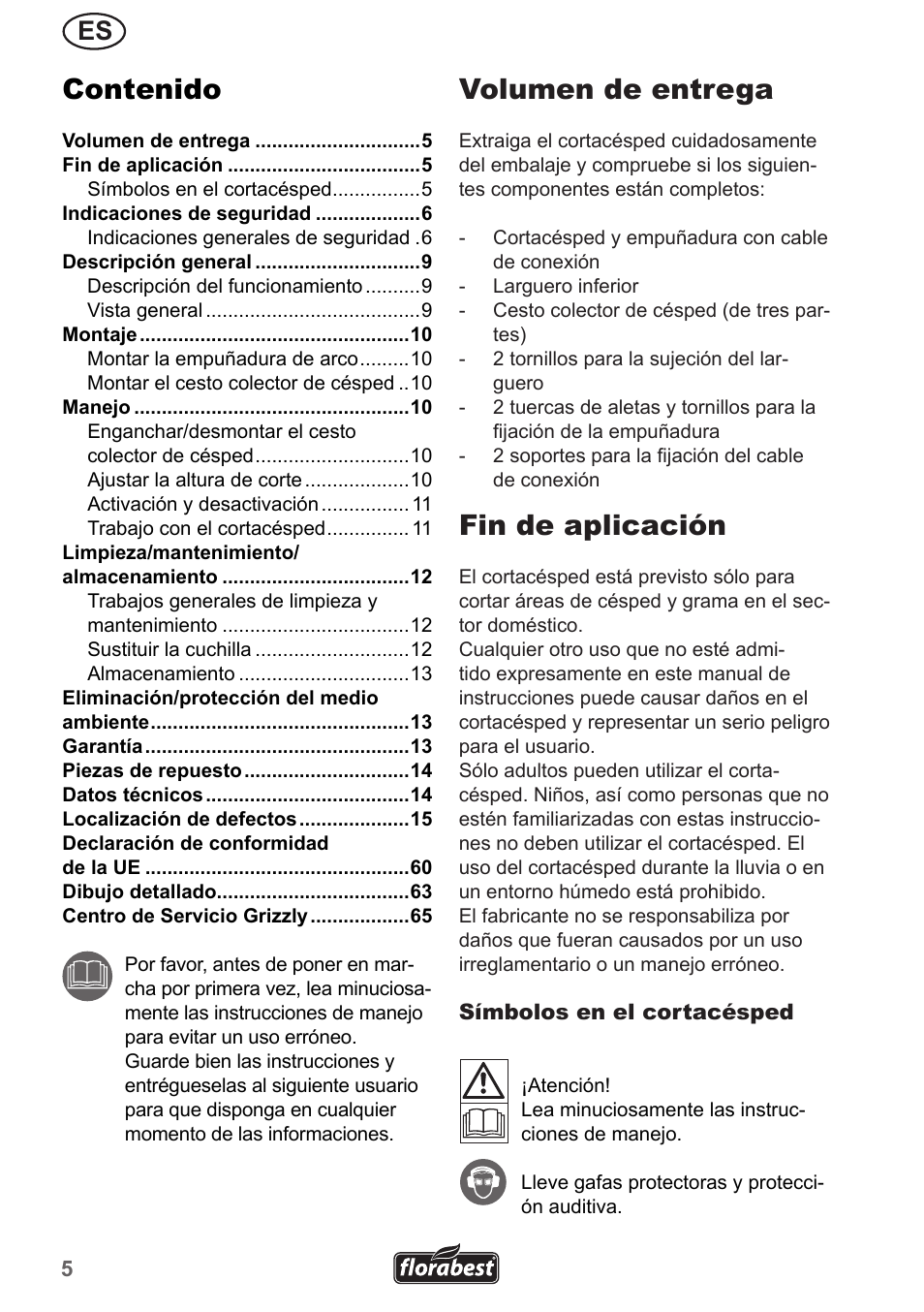Florabest FRM 1200 A3 User Manual | Page 5 / 66