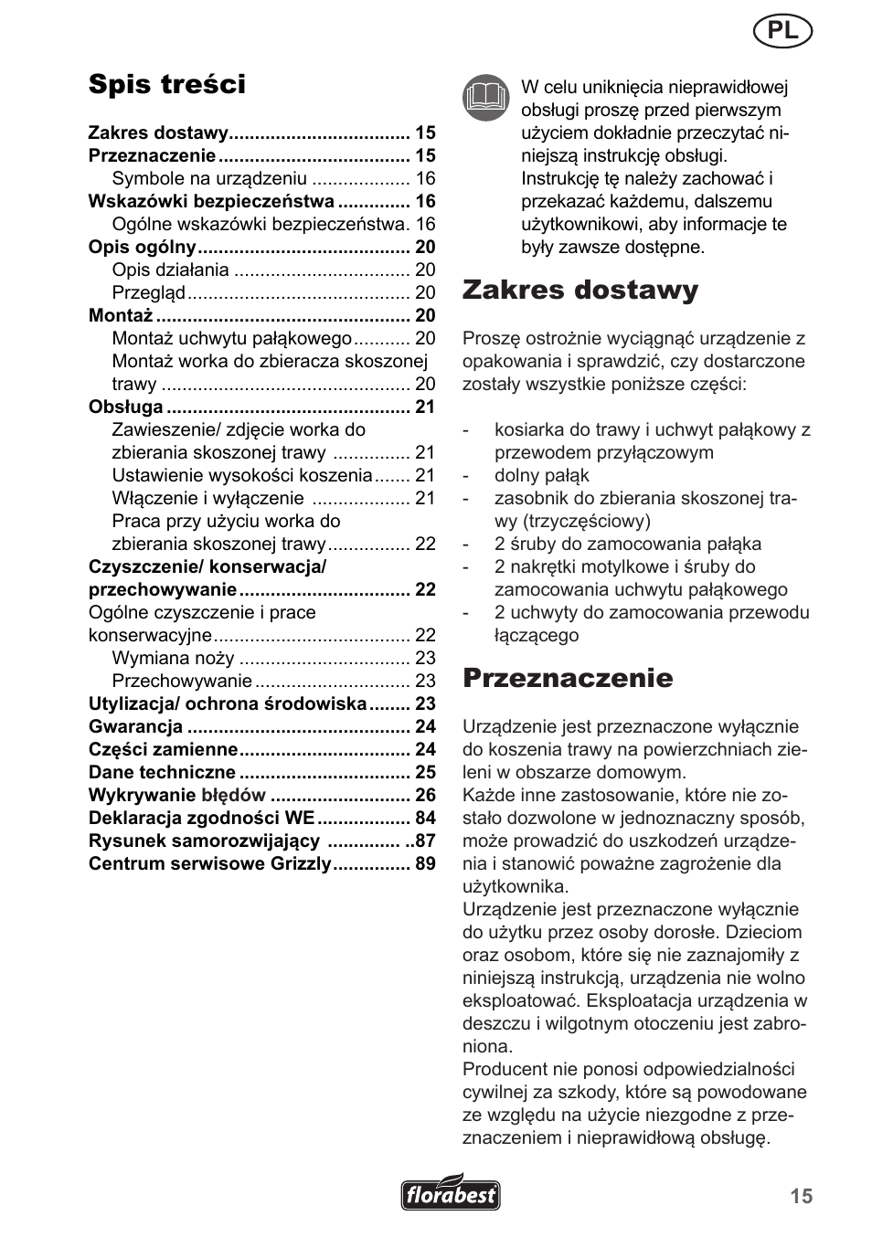 Florabest FRM 1200 A5 User Manual | Page 15 / 90