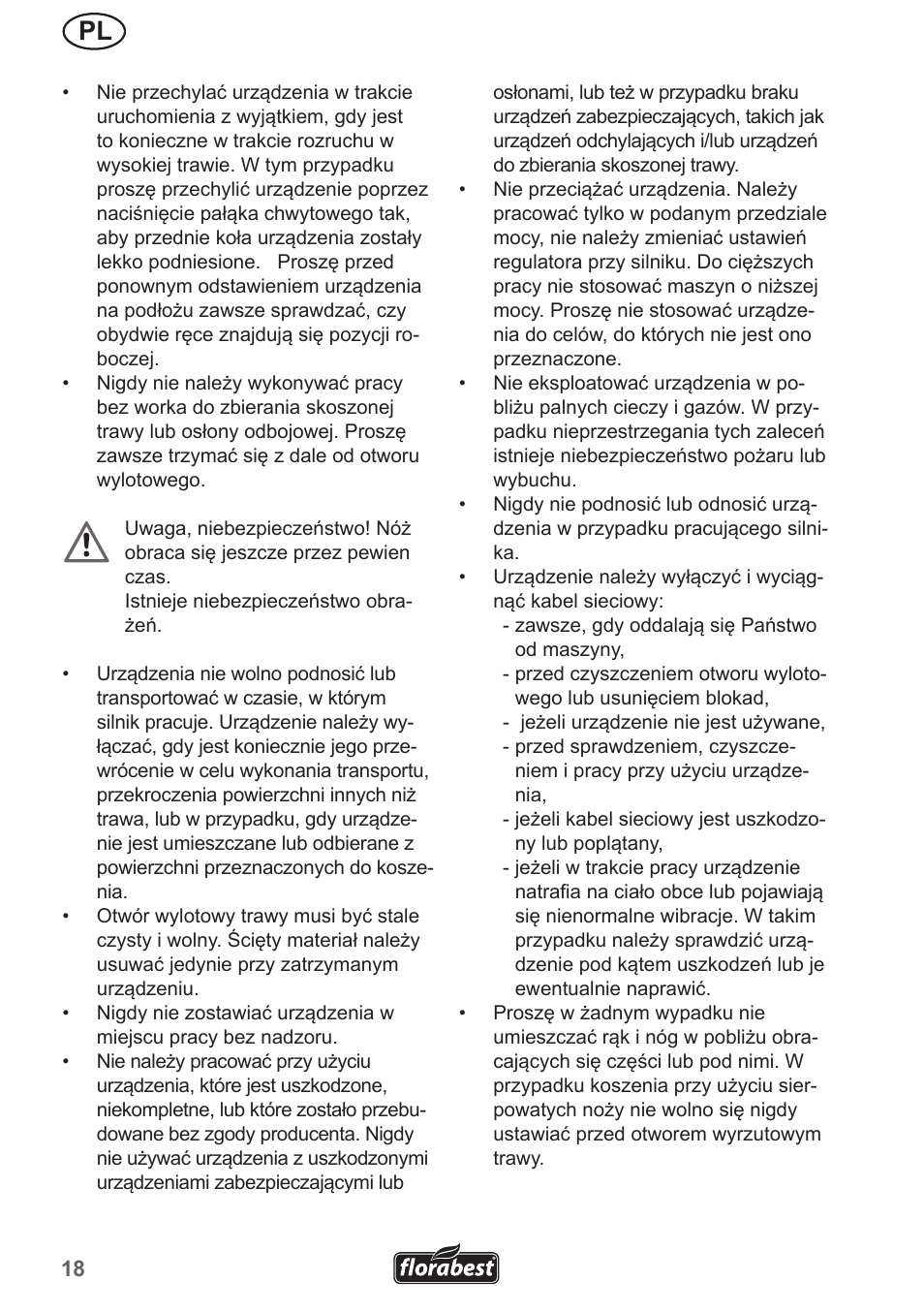Florabest FRM 1200 A5 User Manual | Page 18 / 90