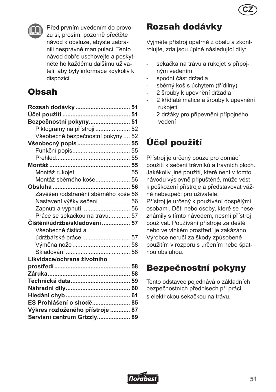 Florabest FRM 1200 A5 User Manual | Page 51 / 90