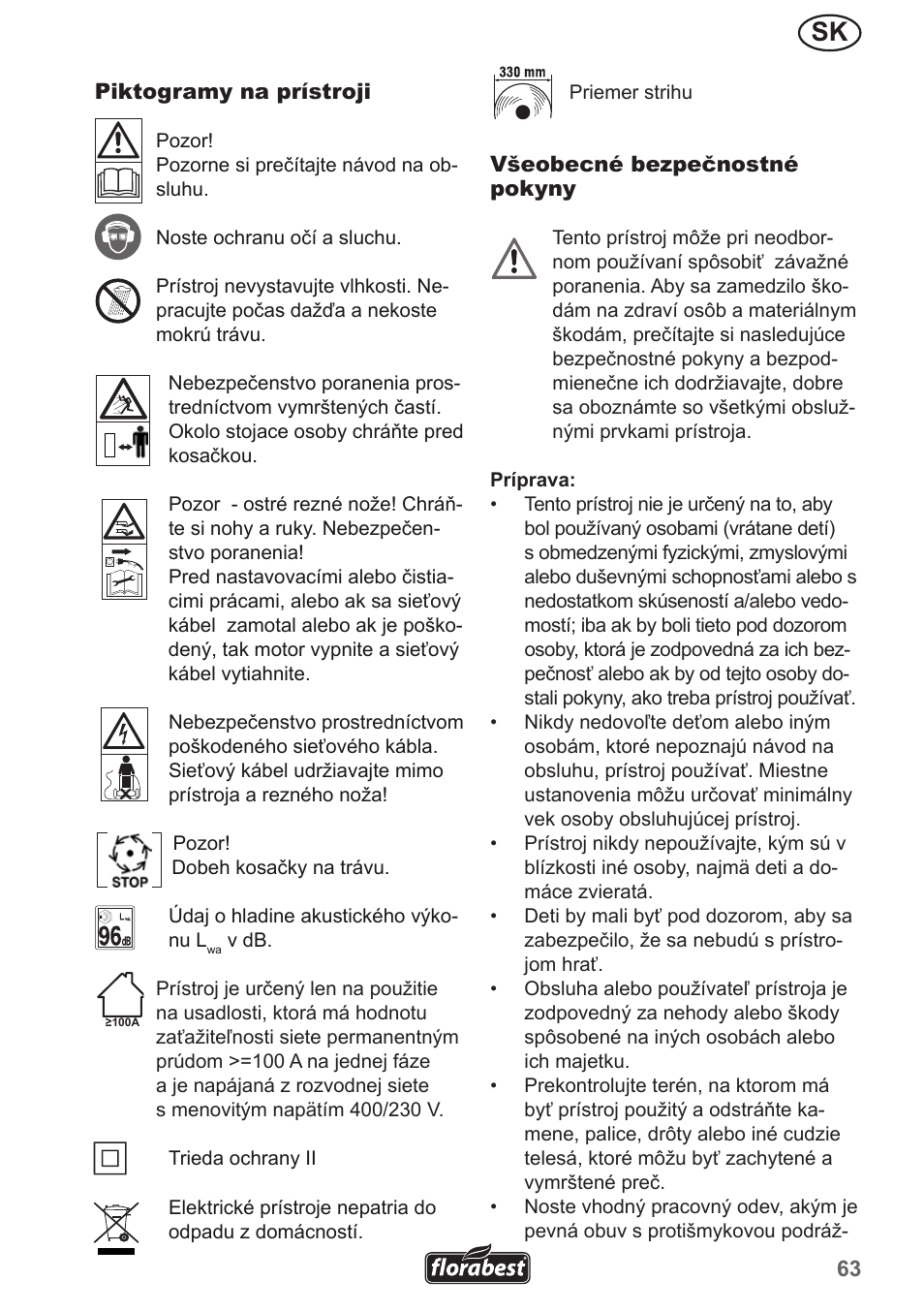 Florabest FRM 1200 A5 User Manual | Page 63 / 90