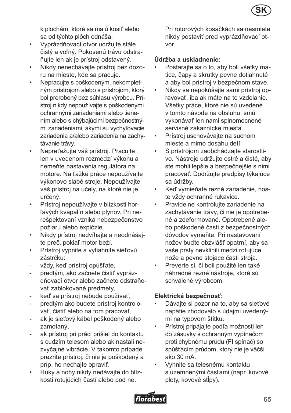 Florabest FRM 1200 A5 User Manual | Page 65 / 90