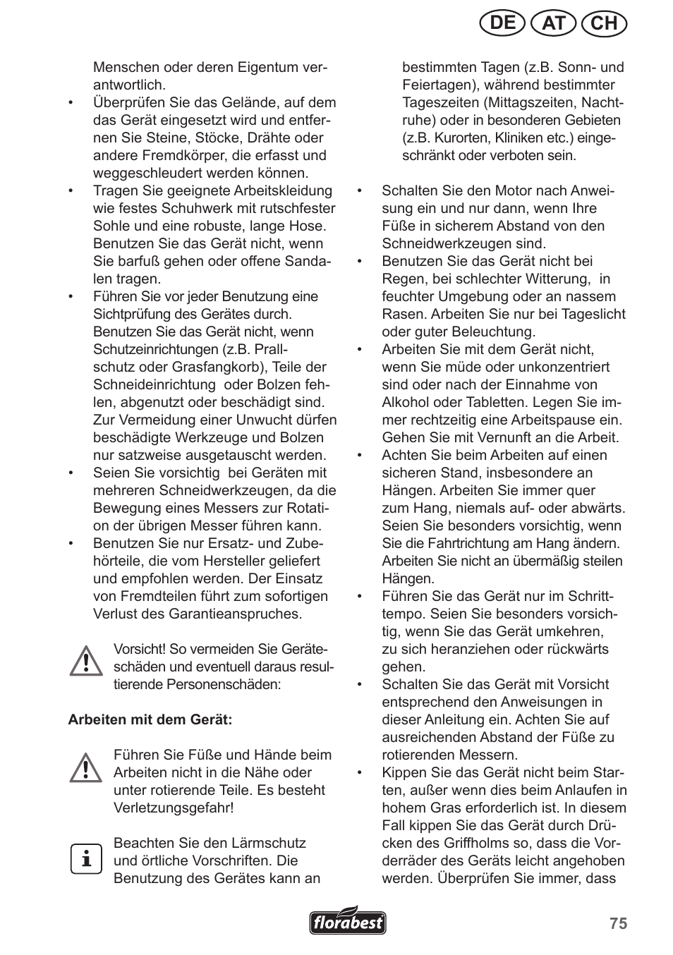 Ch at de | Florabest FRM 1200 A5 User Manual | Page 75 / 90