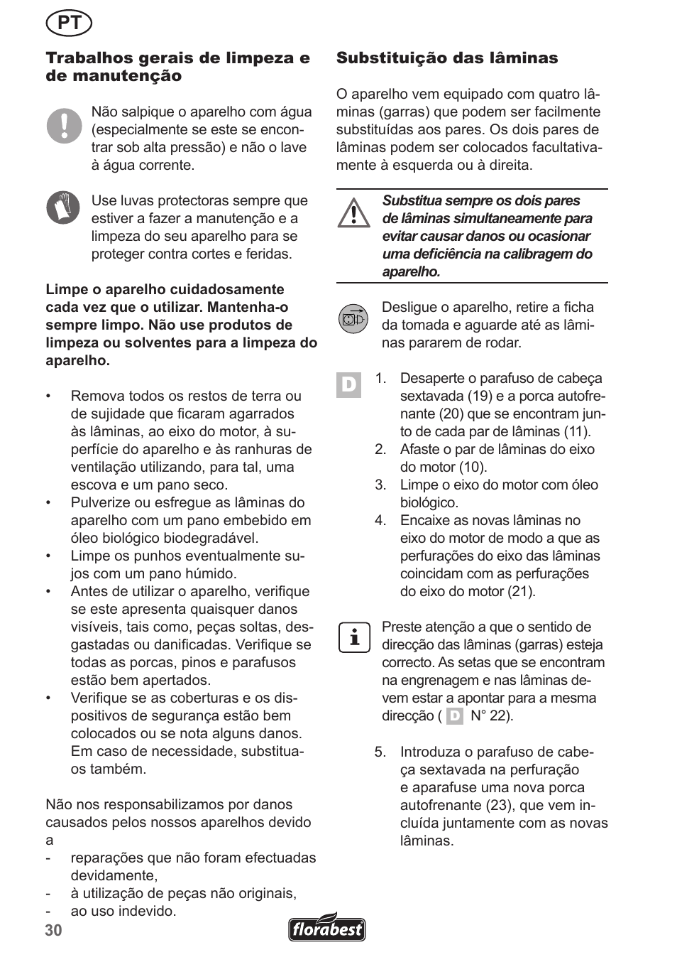 Florabest FGH 710 A1 User Manual | Page 30 / 58