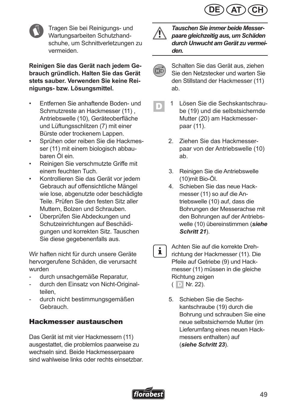 Ch at de | Florabest FGH 710 A1 User Manual | Page 49 / 58