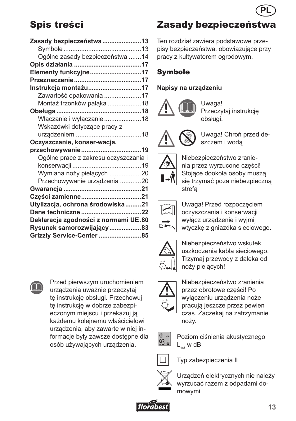 Florabest FGH 710 A1 User Manual | Page 13 / 86
