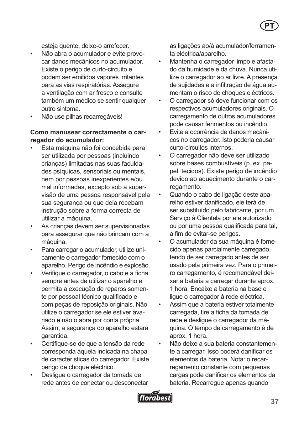 Florabest FRT 18 A1 User Manual | Page 37 / 78