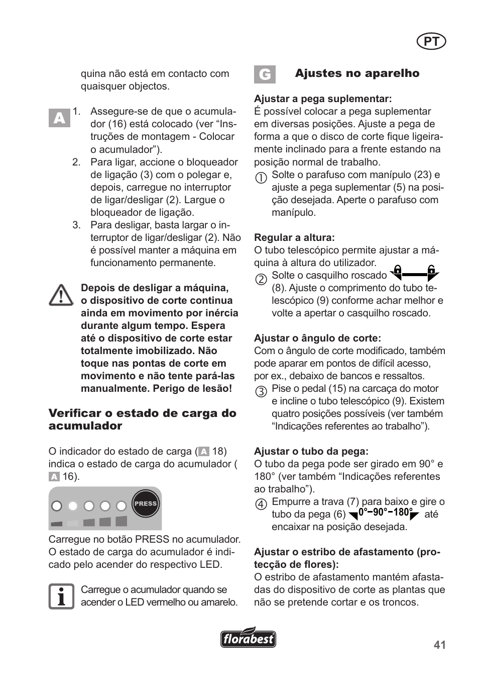 Florabest FRT 18 A1 User Manual | Page 41 / 78