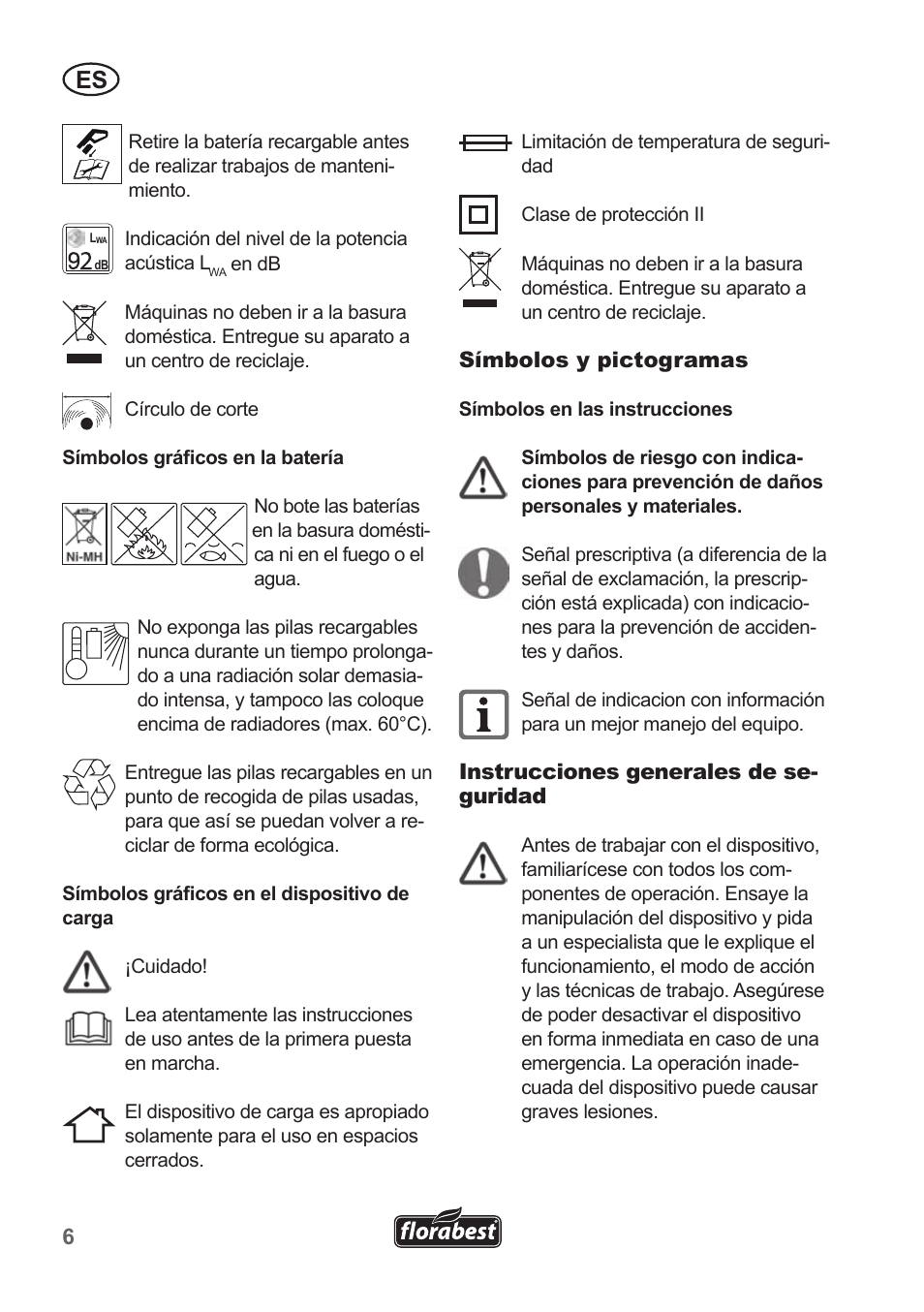 Florabest FRT 18 A1 User Manual | Page 6 / 78