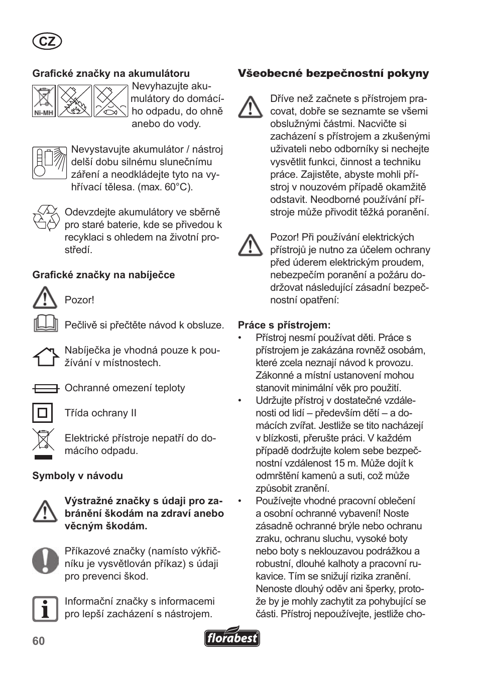 Florabest FRT 18 A1 User Manual | Page 60 / 106