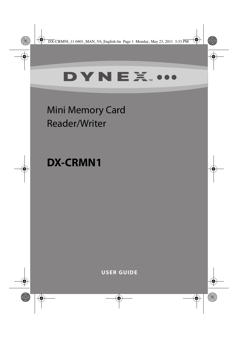 Dynex DX-CRMN1 User Manual | 16 pages