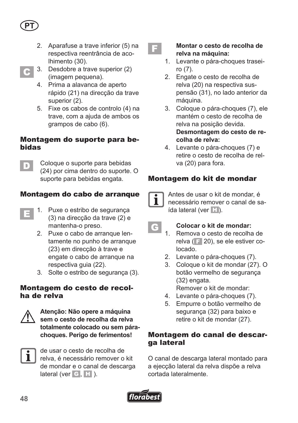 Florabest FBM 190 A1 User Manual | Page 48 / 100